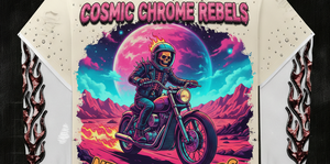 T-shirt tricoté personnalisé pour homme, style urbain vintage, 300g, 100% coton, coupe classique, motif géométrique, écologique - Product Image 5