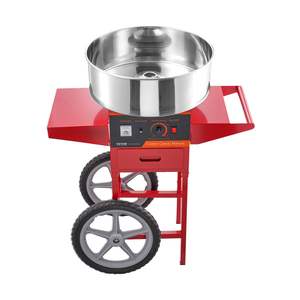 Máquina eléctrica comercial de algodón de azúcar de 1000W, cuenco de acero inoxidable, cajón rojo para el hogar, fabricante de fiesta de cumpleaños para niños - Product Image 1