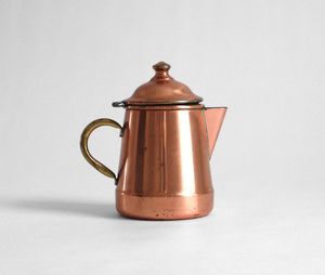 Elegant Copper <b>Tea</b> <b>Kettle</b> for Modern Kitchen Strong Riveted Metal Handle Glossy Appearance 500ml Capacity Lid Eco-Friendly - Product Image 3