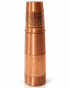 Polished and attractive etching design copper water <b>bottle</b> stylish, sleek, and ideal for yoga & wellness copper filter <b>bottle</b> - Product Image 3