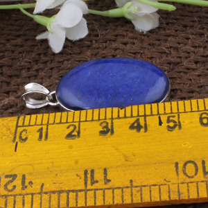 Colgante de Lapislázuli Natural al por Mayor, Plata de Ley 925, Gema Rosa, Amuleto de Corazón, Fabricante de Joyería, Precio al por Mayor, Directo de Fábrica - Product Image 3