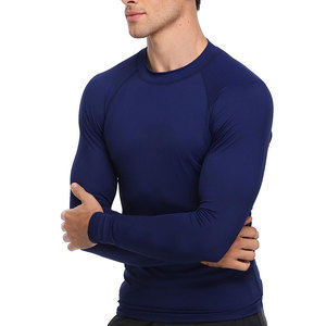 Wholesale Blank OEM <b>Surf</b> <b>Printed</b> Compression Shirt Long Sleeve MMA Jiu Jitsu UV Custom Rashguards Bjj Rash Guard for Men - Product Image 2