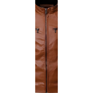 Hot Premium Quality Leather Winter <b>Jacket</b> for Men with Front Logo Heated Reversible Waterproof & Windproof Wool <b>Lined</b> - Product Image 6