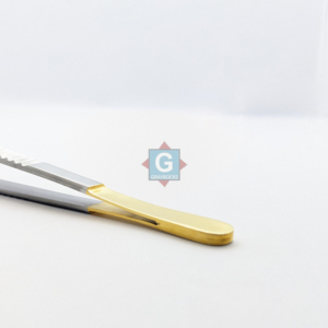 Pinzas Quirúrgicas Debakey con Mango Dorado para Cirugía General - Product Image 3