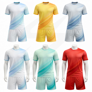 Uniforme de Fútbol al por Mayor de Fábrica, Camiseta de Fútbol de Secado Rápido, Transpirable, de Malla, Ropa Deportiva Personalizada para Equipos - Product Image 2