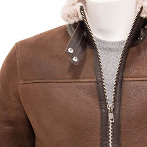 Chaqueta de Cuero para Hombre, Estilo Urbano, 100% de Alta Calidad, con Cierre, Ligera y Transpirable, para Invierno - Product Image 5