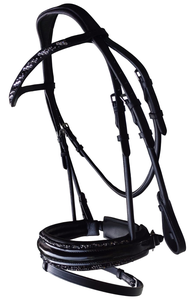 English Horse Jumping Bridle Leather Equestrian Headpiece Padded Riding Bridle for Racing Training horse equipment horse bridle - Product Image 5