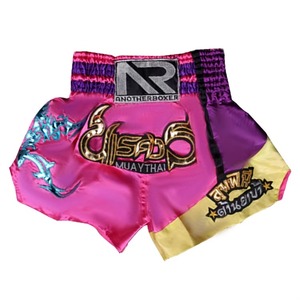 Pantalones Cortos de Boxeo Unisex de Diseño Personalizado OEM, Poliéster, Cintura Elástica, Corte Holgado - Product Image 2