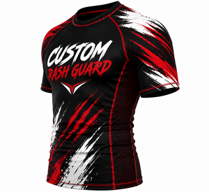 Maillot de compression personnalisé à manches courtes pour MMA, BJJ, Jiu Jitsu, Grappling – Haut d'entraînement athlétique, vêtement de sport par sublimation - Product Image 2
