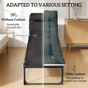 Sedia a Sdraio Pieghevole da Esterno per Cortile, Solo Lettino Prendisole - Product Image 4