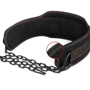 Bodybuilding Weightlifting Dip <b>Belt</b> for Pull Up <b>Weighted</b> Training Gym Equipment with Steel Chain and Comfortable Waist Support - Product Image 6