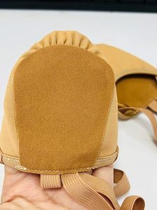 Chaussures de gymnastique rythmique Baifa Danzo en toile extensible, unisexes, demi-semelles, pour la danse contemporaine, avec doublure en coton - Product Image 3
