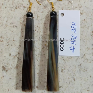 Pendientes de Cuerno para Orejas Sensibles, Pendientes de Cuerno de Estilo Étnico, Aspecto Lindo, Pendientes de Cuerno de Búfalo de Lujo a Precios de Descuento - Product Image 5