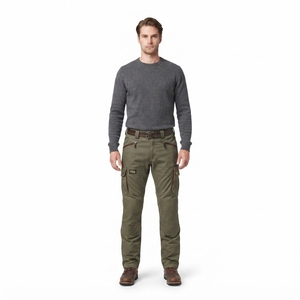 Pantalon de moto technique robuste en Cordura 500D, résistant à l'abrasion, coupe-vent, cargo tactique pour homme - Product Image 1