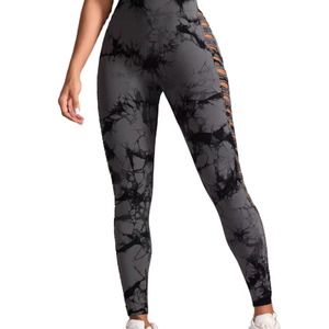 กางเกงเลกกิ้งออกกำลังกายฤดูร้อนคุณภาพสูงสำหรับผู้หญิง ลายเรียบ ปรับแต่งโลโก้ได้ เอวผ้าฝ้าย/ใยไผ่ ป้องกันแบคทีเรีย - Product Image 1