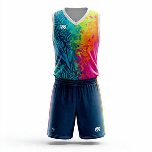 Uniforme de Netball Sublimado OEM, Ropa Deportiva para Hombre, Conjunto de Camiseta y Pantalones Cortos de Entrenamiento, 100% Poliéster - Product Image 3