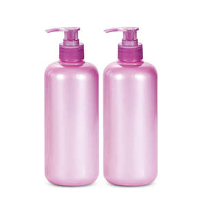 Bouteilles pulvérisatrices rondes en plastique PET 10oz 17oz 27oz 32oz Emballage cosmétique personnalisé pour les soins capillaires Shampooing Gel douche Lotion - Product Image 4