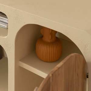 Aparador Vandana Stellar Mira en madera con efecto hormigón y madera de acacia - Product Image 4