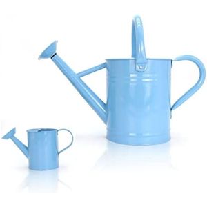 Modern <b>Metal</b> Watering Can Long Spout Iron Garden Water Pot Outdoor Indoor Plants Flower Gardening <b>Tools</b> Rustproof Blue water Pot - Product Image 1