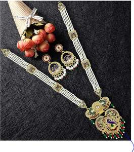 High Demand Stylish Gold Plated Zircon Artificial Hip Hop Jewelry Set with Trendy Necklace <b>Bracelet</b> for Wedding Party Use Gifts - Product Image 6