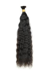 Extensiones de Cabello Virgen Remy Indio a Granel, Doble Trama, Doble Extracción, Ondulado Profundo Suave, Negro Natural HD - Product Image 3