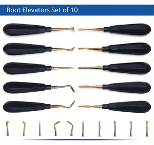 ชุดเครื่องมือผ่าตัดทางทันตกรรม 1 ชิ้น คีมยก Luxating Elevator Coupland Crossbar Cryer แบบตรง เกรดทางการแพทย์ ทำจากสแตนเลส ใช้งานด้วยมือ - Product Image 2