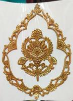 Patch brodé Dabka Nakshi fait main avec décoration de perles, à coudre, forme irrégulière, patchs cadeaux
