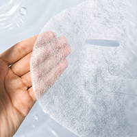 Masque facial en tissu maillé Y106 en TENCEL Lenzing autrichien, substrat 100 % d'origine végétale, 25 g/m², en lyocell à maille ouverte, feuille de masque sec