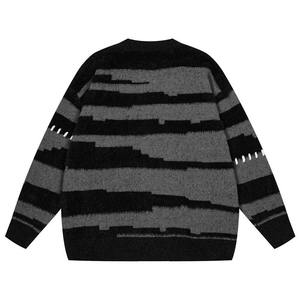 Pull en tricot personnalisé à rayures, style simple, confort sans frottement, pour garçons – Grande Vente - Product Image 2