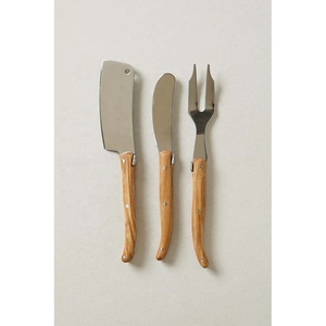 Wholesale Stainless Steel Gold Plated <b>Cheese</b> Slicer <b>Set</b> With New Amazing Maroon Wooden Handwork Flat Design Handle - Product Image 4