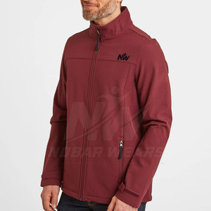 Vestes softshell classiques pour hommes, tissu extensible respirant, vêtements de performance pour la randonnée, le camping et les voyages en plein air - Product Image 2