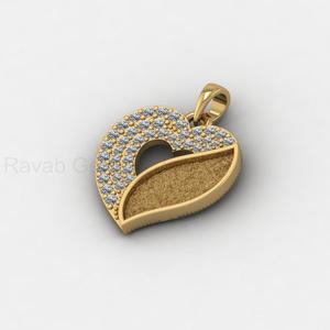 Solid 925 Silver 23mm Blank Bezel Heart Shape 18K Gold Pendant With Pave CZ Setting For Necklace Making Keepsake DIY Jewelry - Product Image 4