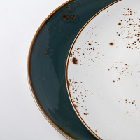 YAYU Meilleures ventes, vaisselle en porcelaine durable pour la restauration, poterie turque, assiettes à sushi et à salade mouchetées, assiette à dîner en céramique faite à la main
