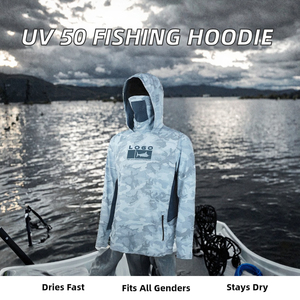 <b>UV</b> <b>Protection</b> Sun <b>Hoodie</b> Outdoor Sports Wear Custom Logo Fishing <b>Hoodie</b> for Men - Product Image 2