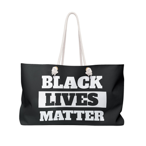 กระเป๋าถือ Black Lives Matter Weekender Bag กระเป๋าสะพายไหล่ขนาดใหญ่ จุของได้เยอะ เหมาะสำหรับเดินทาง ของขวัญสุดเก๋ แฟชั่นอุปกรณ์เสริม - Product Image 1