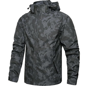 Vestes coupe-vent de sport pour hommes de haute qualité à prix de gros, vestes de pluie pour hommes de haute qualité, logo personnalisé OEM, vêtements de sport d'extérieur - Product Image 3