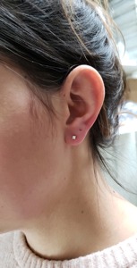 14K Gold Princess Cut Lab Grown Diamond <b>Earrings</b> 0.25 Ct Studs Women Minimalist IGI Certified Party Gift Jewelry - Product Image 6