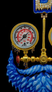 จี้ฮิบฮอปเคลือบสารเคลือบสีหลังสำหรับผู้ชายตัววัดความดันเครื่องปรับอากาศแบบปรับแต่งได้ - Product Image 4