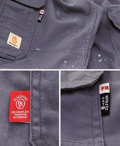 Men's Dark Gray <b>Work</b> <b>Pants</b> <b>Cargo</b> Style Abrasion Resistant Cotton Uniform Trousers - Product Image 4