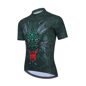 Maillot de cyclisme zippé en polyester respirant et écologique pour adultes, en gros et en stock - Product Image 1