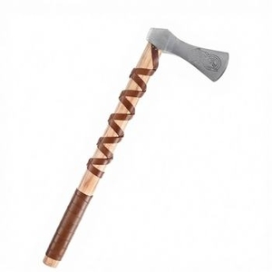 Cuchillo para Pizza de Acero Inoxidable Industrial de Alta Calidad, Hecho a Mano, con Espiga Plana, Diseño de Cabeza de Hacha, Mango de Madera de Palisandro de 2 2/5 pulgadas, OBM - Product Image 3