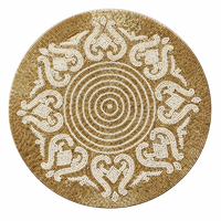 Broderie artisanale de qualité supérieure, perles de verre, écologique, couleur personnalisée, forme personnalisée, traditionnel, moderne, floral pour la maison