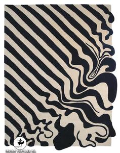 Tapis en laine de luxe de haute qualité, design personnalisé, fait main, tufté, en latex, textiles indiens, vente en gros, pour salon - Product Image 6