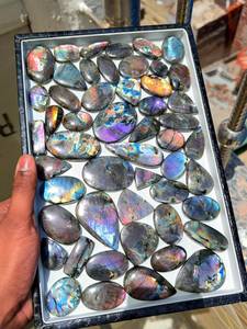Wholesale Natural Spectrolite Labradorite Bulk LOT Cabochons Color Flash Loose Gemstones for Jewelry Making Supplies - Product Image 2