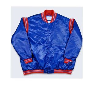 Vestes d'université en satin de soie de haute qualité OEM, nouvelle mode personnalisée pour l'extérieur et veste de baseball pour lycée, vente en gros - Product Image 3