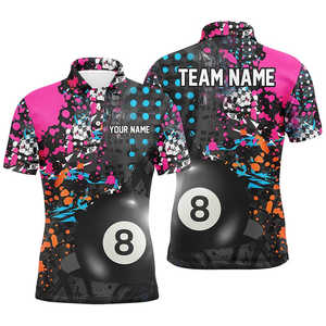 Chemises de billard pour hommes, en tricot solide, séchage rapide, haute qualité, pour jouer au billard - Product Image 3