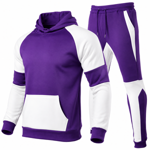 Conjunto deportivo personalizado OEM para hombre, pantalones deportivos de corte relajado con cremallera para marcas deportivas estadounidenses, suministro con MOQ bajo. - Product Image 5
