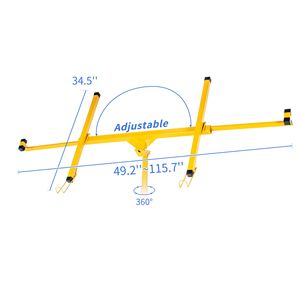Sollevatore di pannelli a secco giallo da 11 piedi per sollevamento del muro a secco per un facile sollevamento - Product Image 5