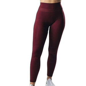 Latest Style OEM Design Wholesale Price Women <b>Legging</b> Factory Made Solid Color High Quality Breathable Yoga <b>Leggings</b> OEM - Product Image 1