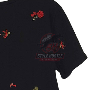 T-shirts brodés confortables et respirants en promotion en ligne – T-shirts brodés style streetwear - Product Image 4